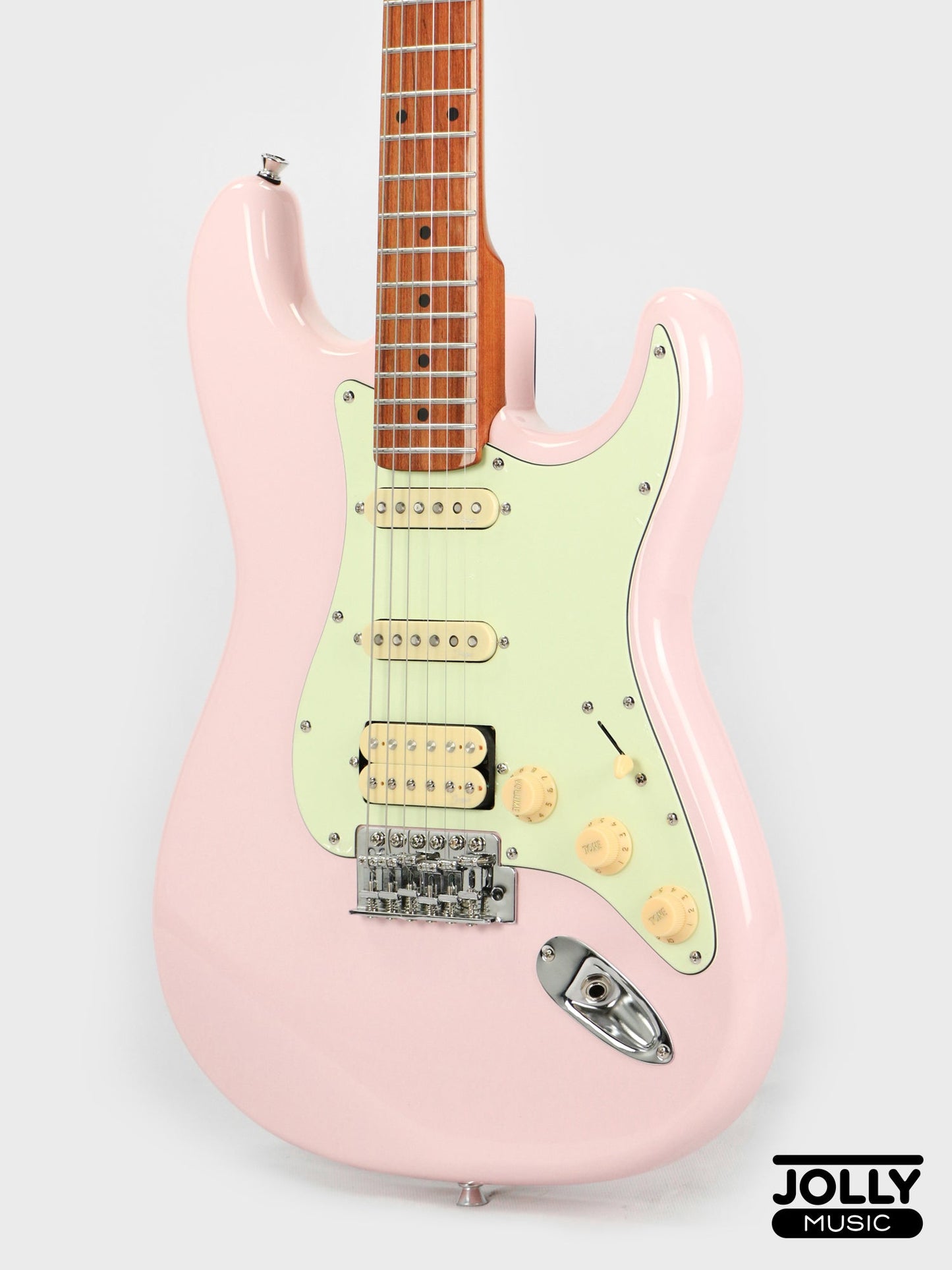 Smiger L-G2 PRO HSS S-Style Electric Guitar High Grade - Shell Pink