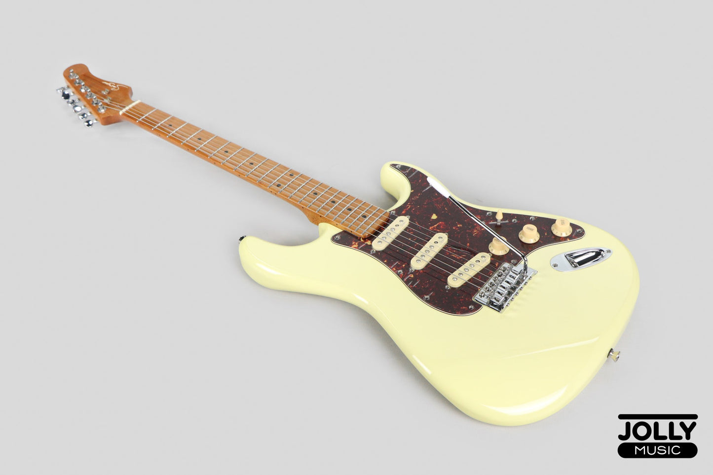 Smiger LG-2-PRO-S S-Style Electric Guitar - Vintage White