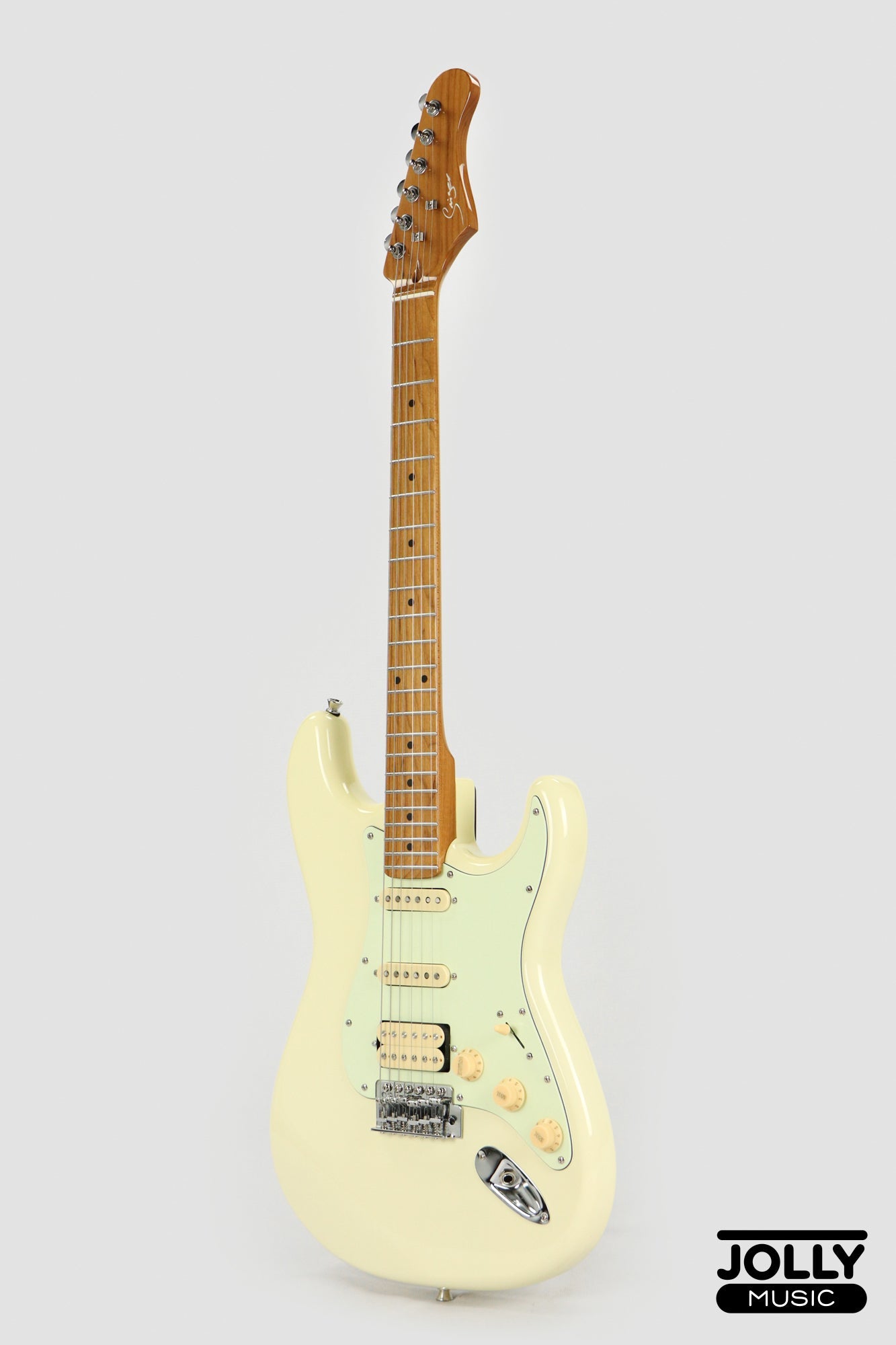 Smiger L-G2 PRO HSS S-Style Electric Guitar High Grade - Vintage White