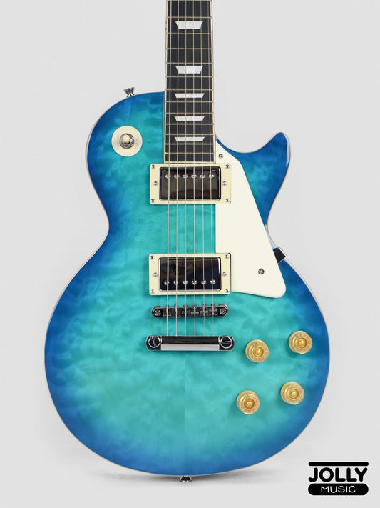 Smiger L-G9-P1 Les Paul Electric Guitar - Blue Burst