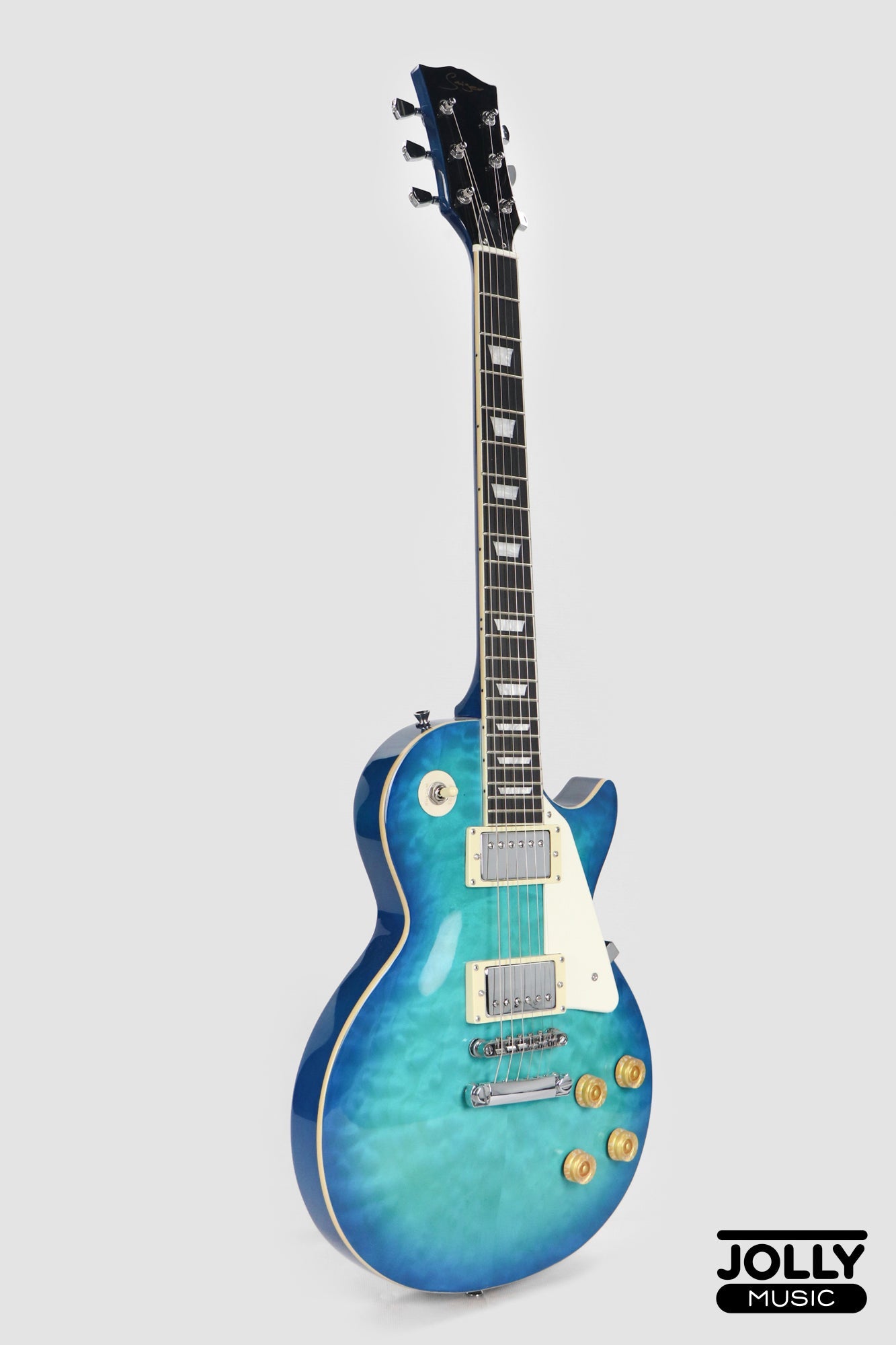 Smiger L-G9-P1 Les Paul Electric Guitar - Blue Burst