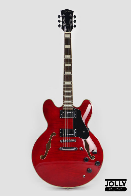 Smiger S-G16 Semi-Hollow Electric Guitar - Red