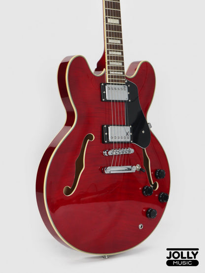 Smiger S-G16 Semi-Hollow Electric Guitar - Red