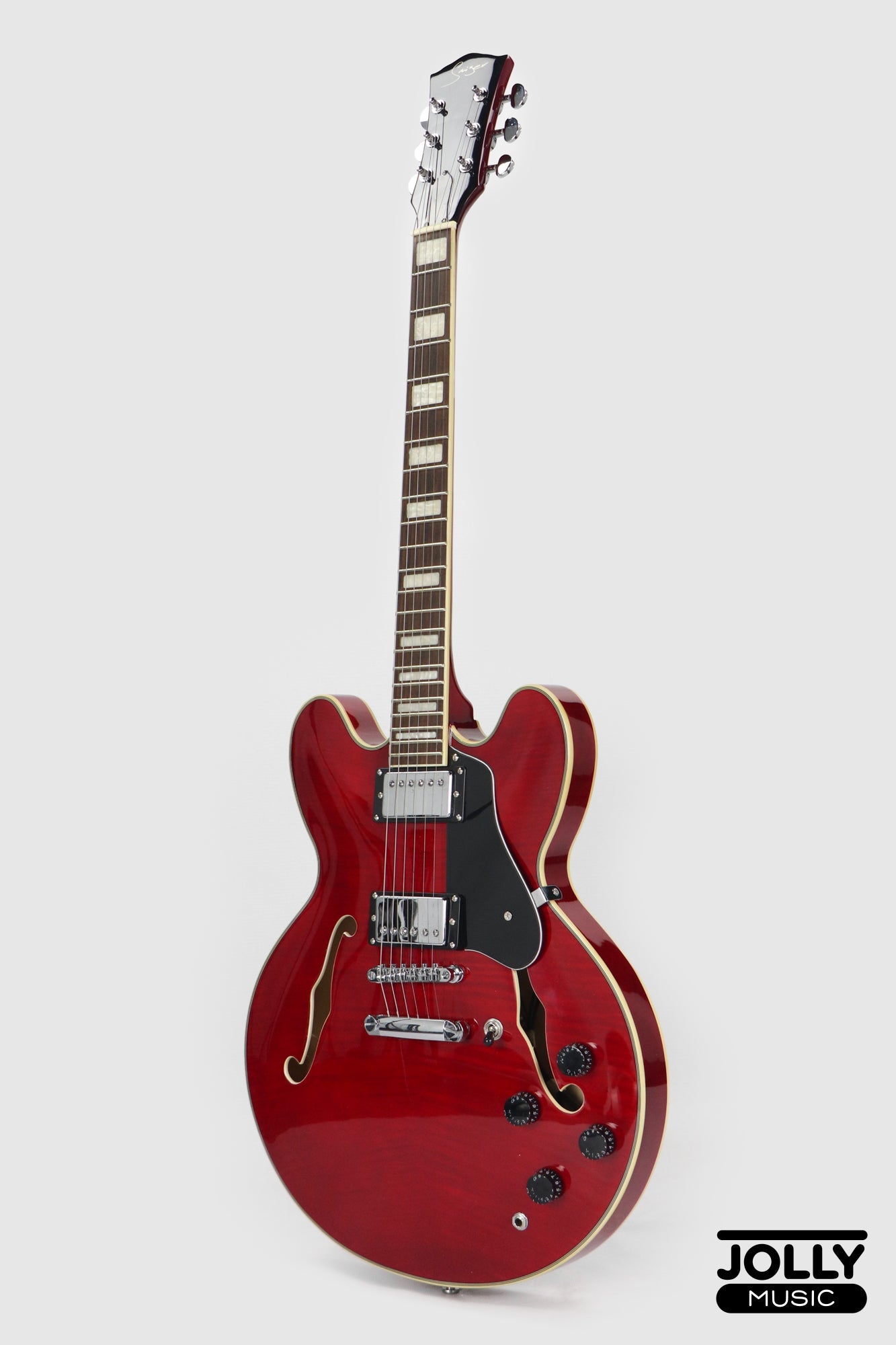 Smiger S-G16 Semi-Hollow Electric Guitar - Red