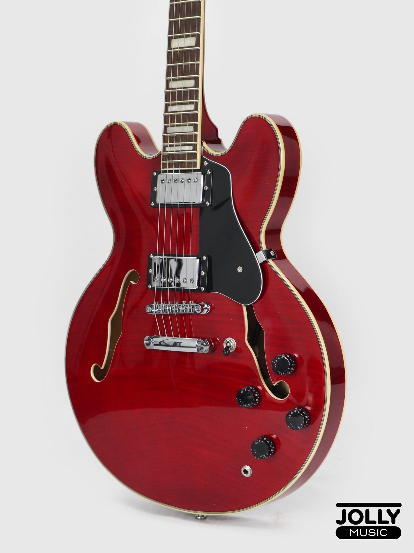 Smiger S-G16 Semi-Hollow Electric Guitar - Red