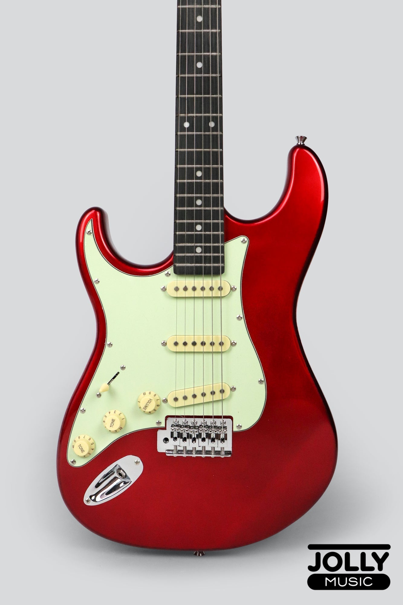 Tagima TG-500 S-Style Woodstock Series LEFT HAND - Candy Apple Red