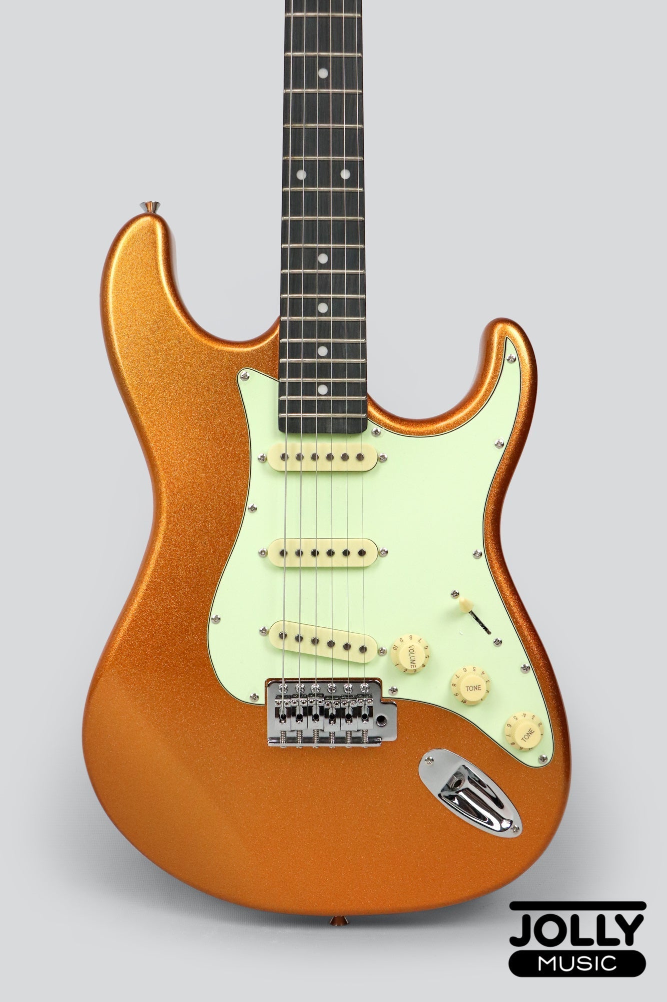 Tagima TG-500 S-Style Woodstock Series - Metallic Yellow Gold