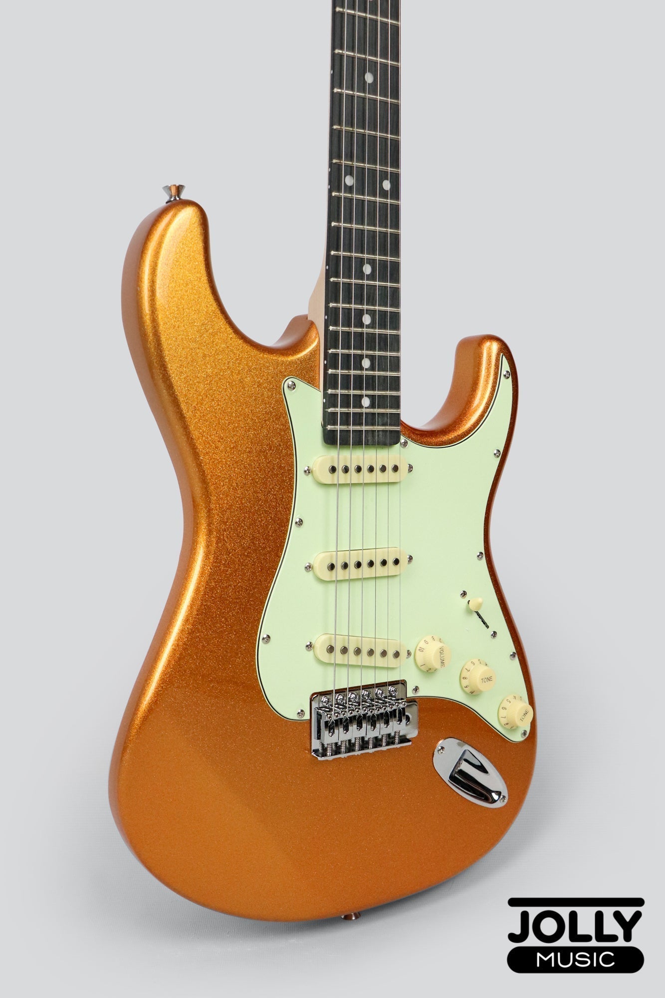 Tagima TG-500 S-Style Woodstock Series - Metallic Yellow Gold