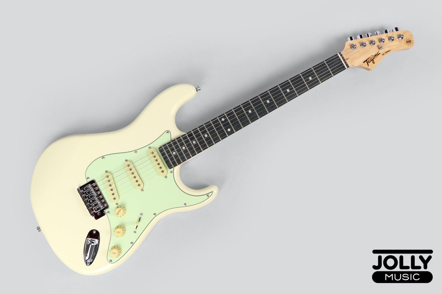 Tagima TG-500 S-Style Woodstock Series - Olympic White