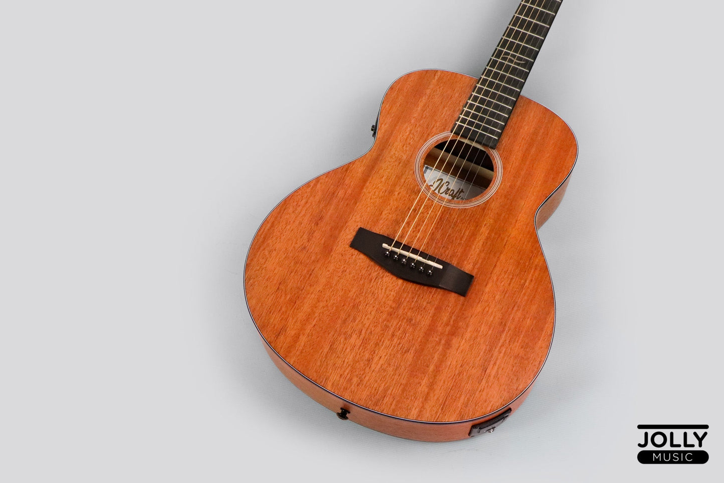 JCraft Troubadour Taka Mini GS EQ 7/8 All-Mahogany Acoustic Guitar with Pickups and soft case