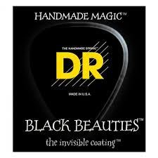 DR Black Beauties Coated Electric Guitar Standard Strings - GuitarPusher