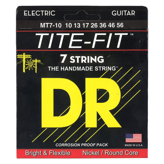 DR Tite-Fit Nickel Electric Guitar Strings 7-strings - GuitarPusher