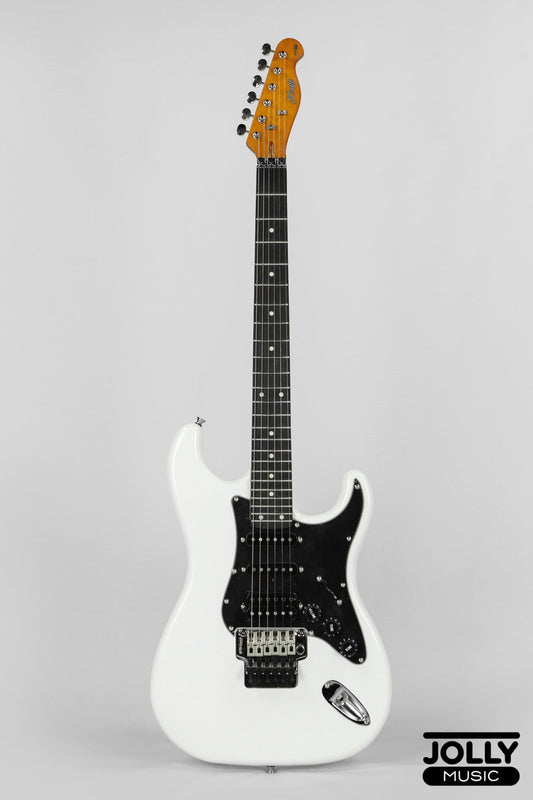 JCraft Modern Series S-3H FR24 HSS Double Locking Electric Guitar Wilkinson "Floyd" - Olympic White