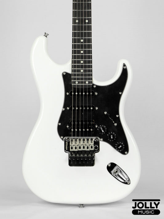 JCraft Modern Series S-3H FR24 HSS Double Locking Electric Guitar Wilkinson "Floyd" - Olympic White