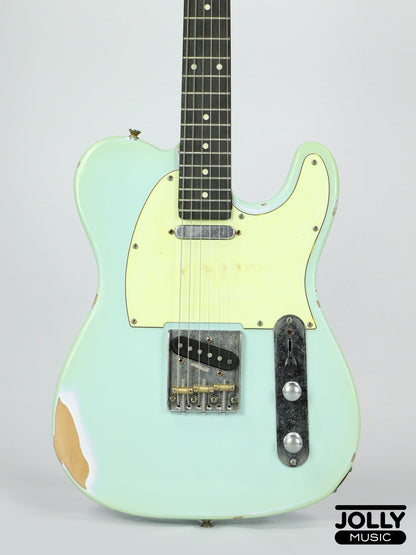 JCraft Vintage Series T-3VC Relic T-Style Electric Guitar - Sonic Blue