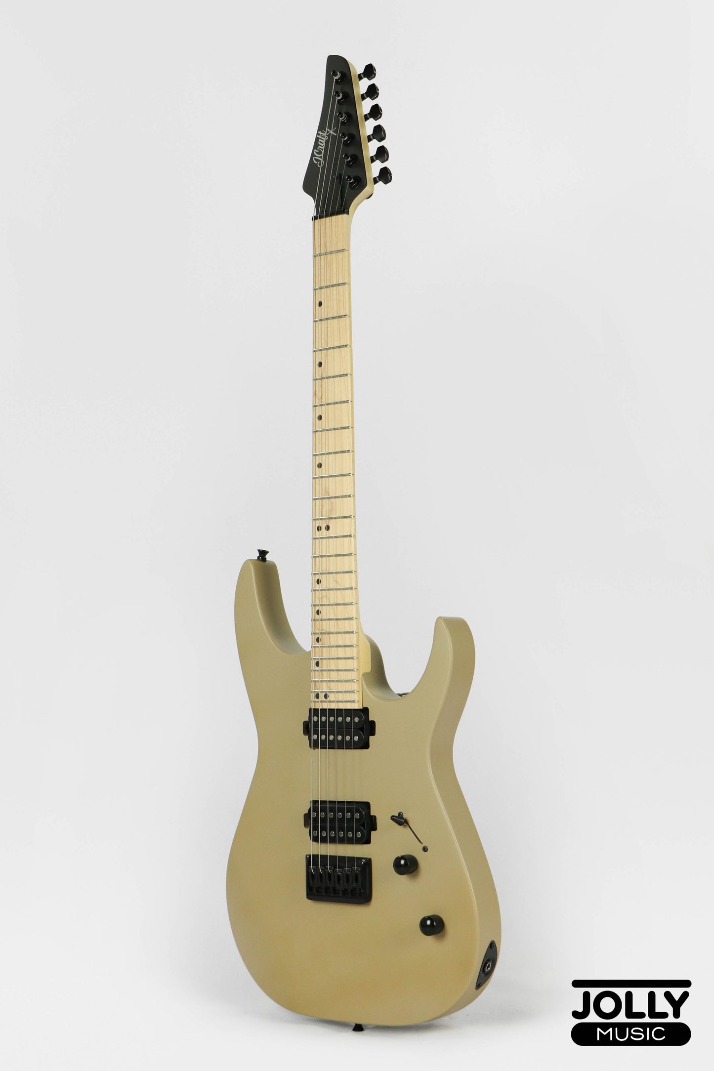 JCraft Bushido X Series BX6-1 Super S-Style Electric Guitar - Satin Sandstorm