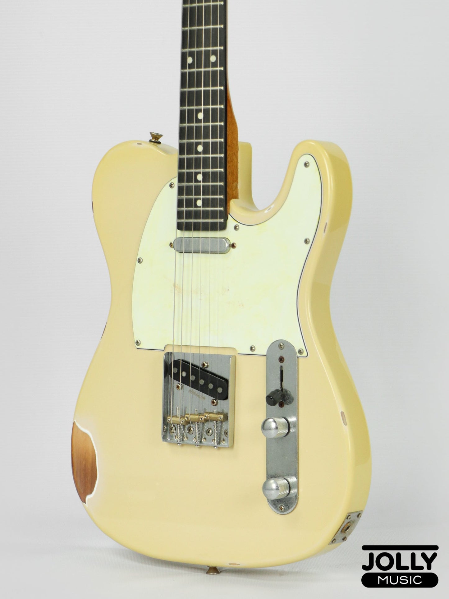 JCraft Vintage Series T-3VC Relic T-Style Electric Guitar - Ash Blonde