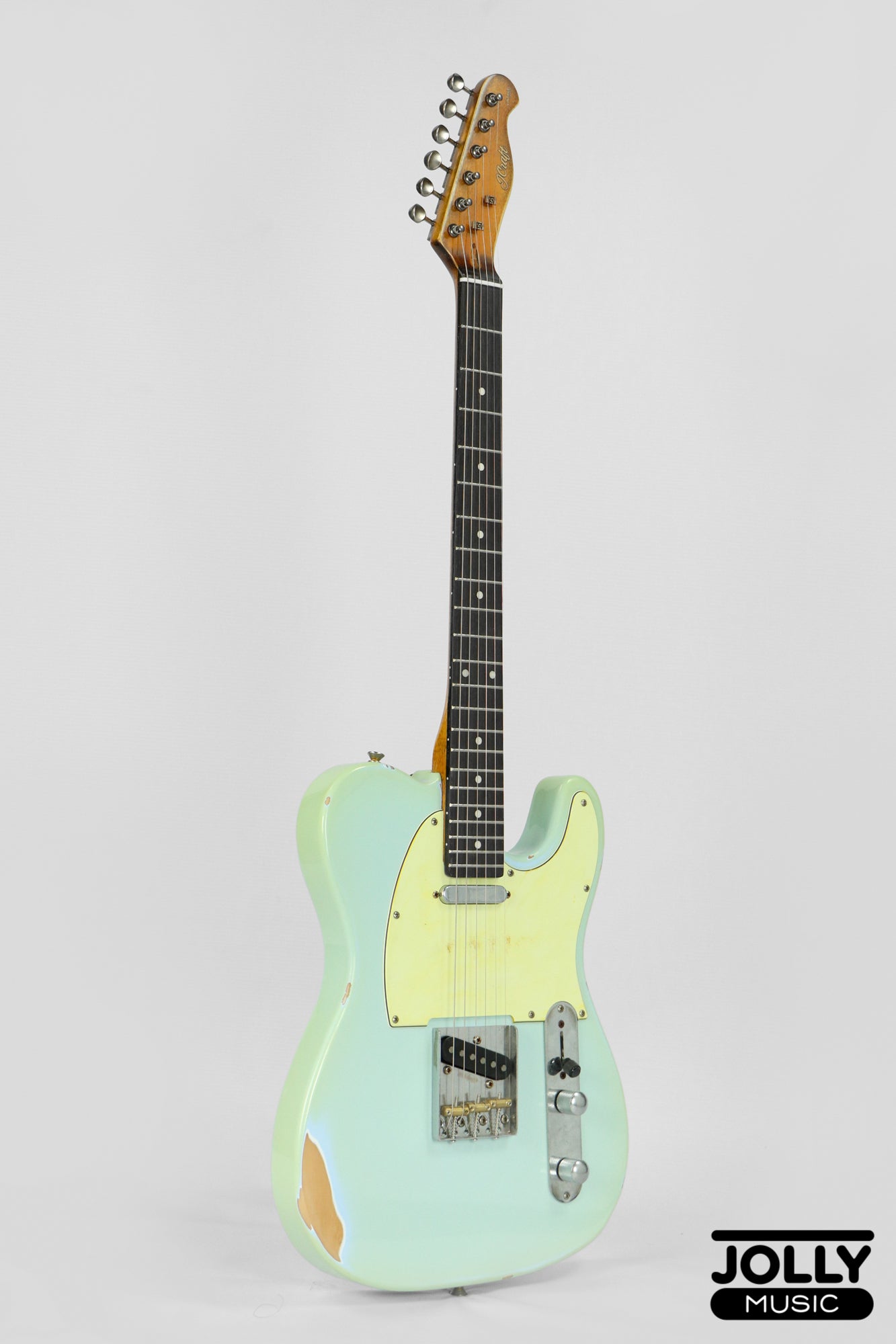 JCraft Vintage Series T-3VC Relic T-Style Electric Guitar - Sonic Blue