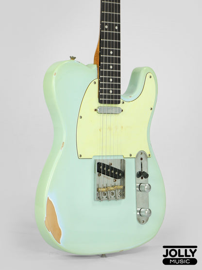 JCraft Vintage Series T-3VC Relic T-Style Electric Guitar - Sonic Blue