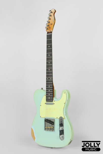 JCraft Vintage Series T-3VC Relic T-Style Electric Guitar - Sonic Blue