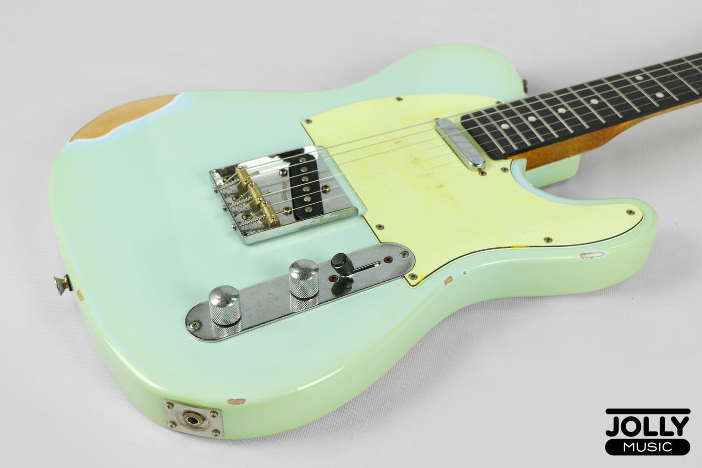 JCraft Vintage Series T-3VC Relic T-Style Electric Guitar - Sonic Blue