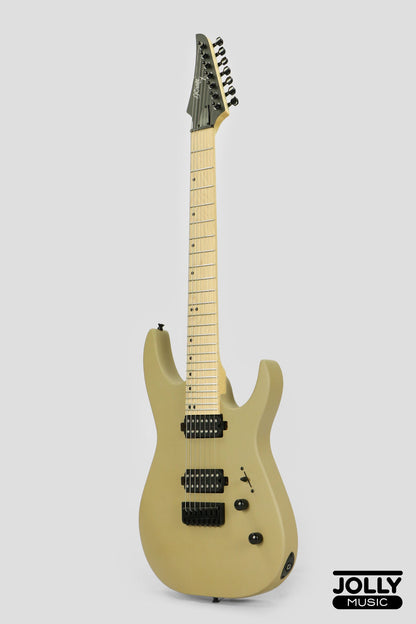 JCraft X Series Bushido BX7-1T 7-String Super S-Style Electric Guitar - Satin Sandstorm