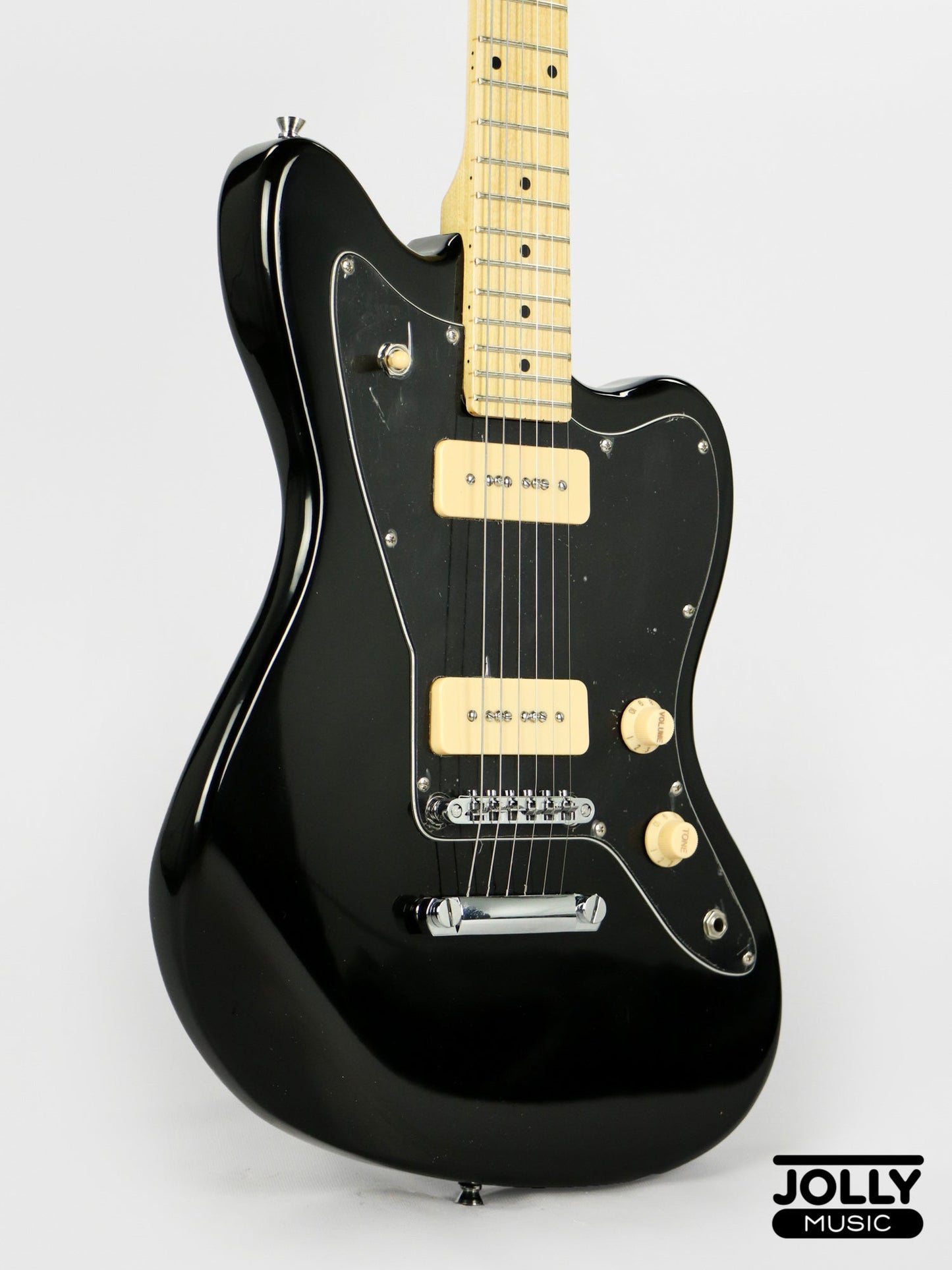 JCraft JZ-1 Offset Electric Guitar - Black