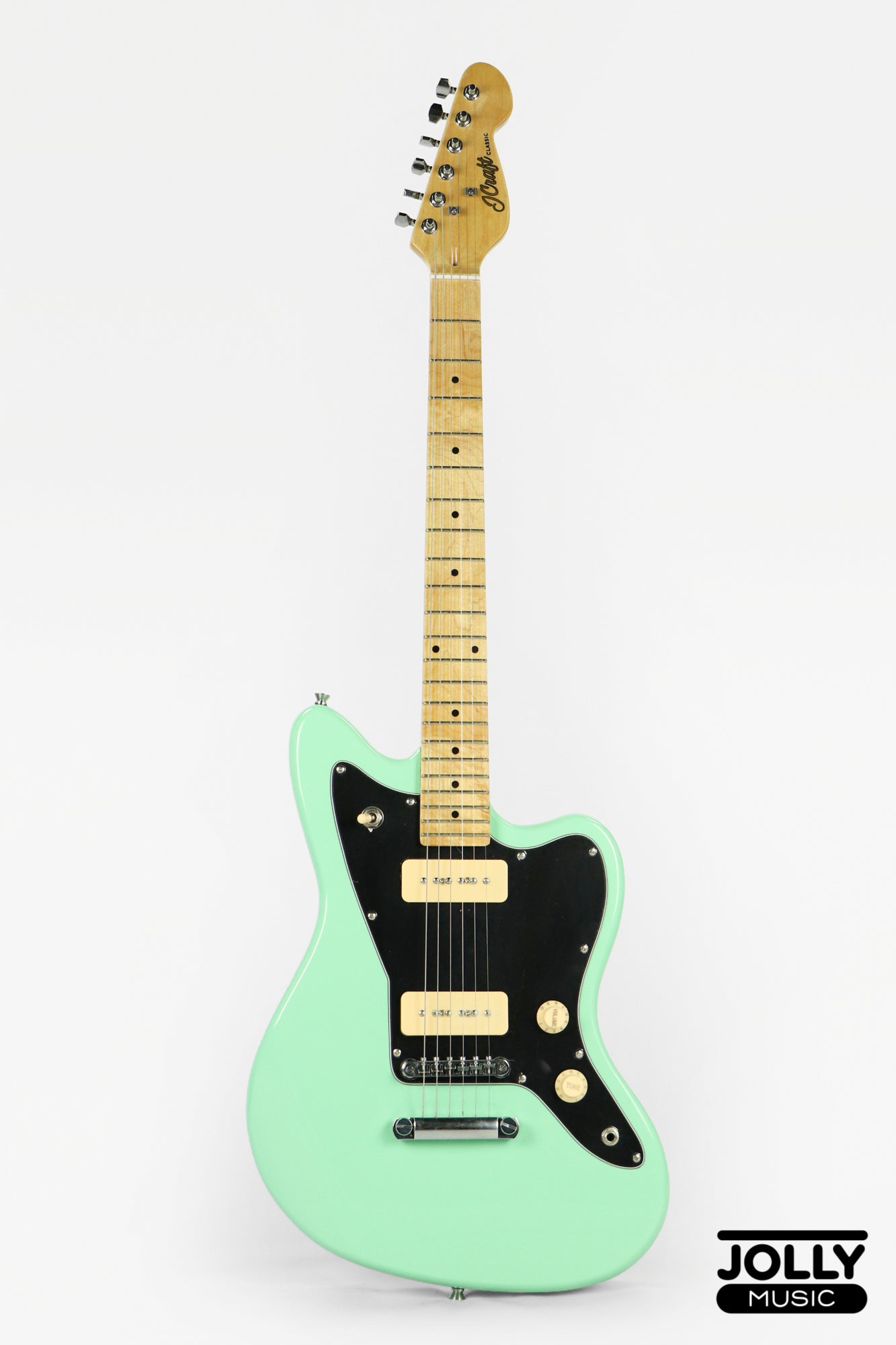 JCraft JZ-1 Offset Electric Guitar - Surf Green