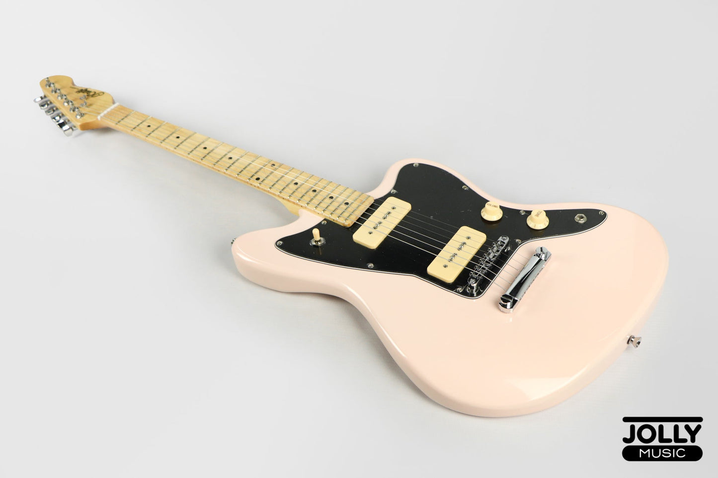 JCraft JZ-1 Offset Electric Guitar - Shell Pink