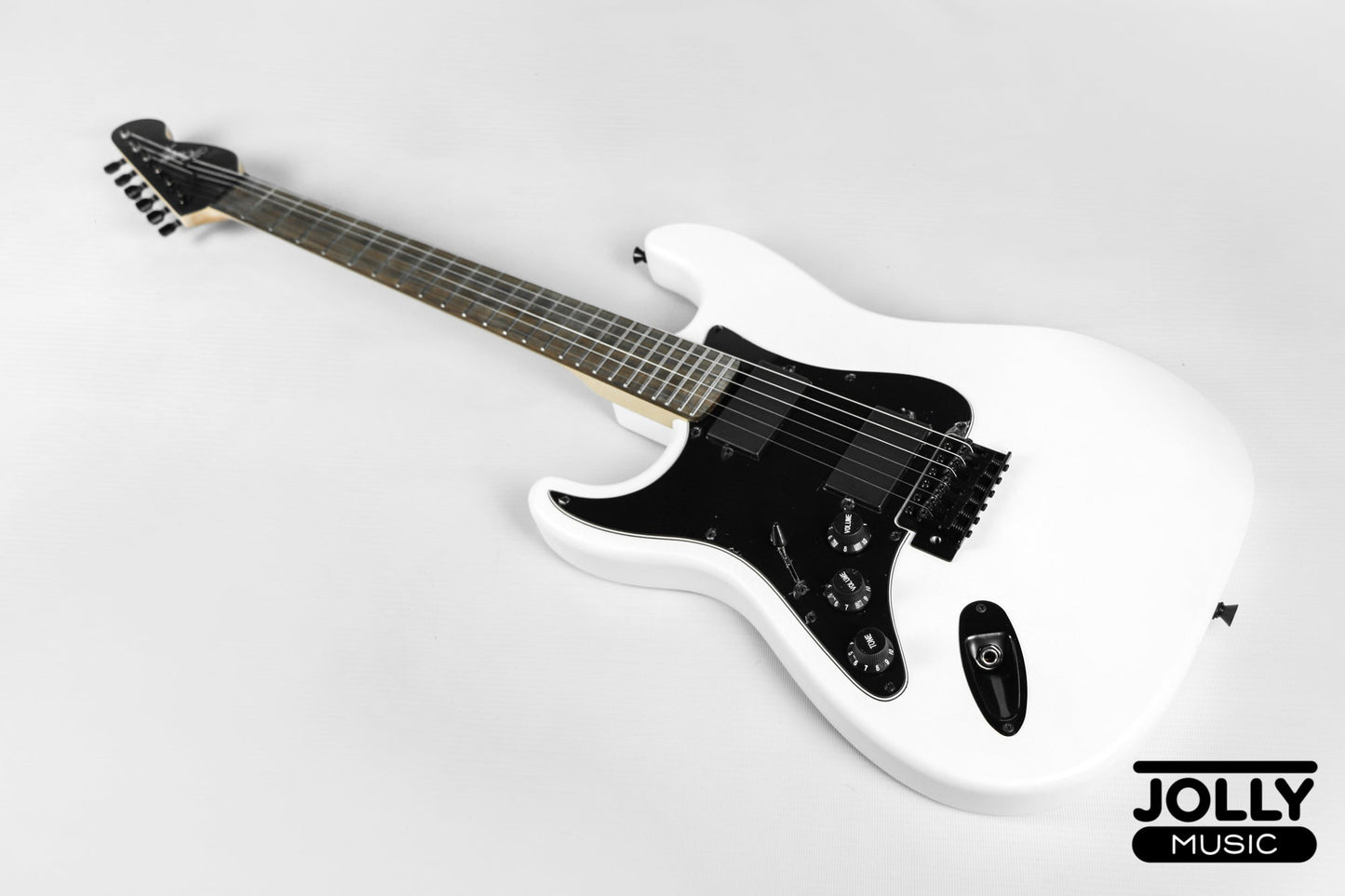 JCraft X Series LSX-1 LEFT HAND HH Modern S-Style Electric Guitar - Snow