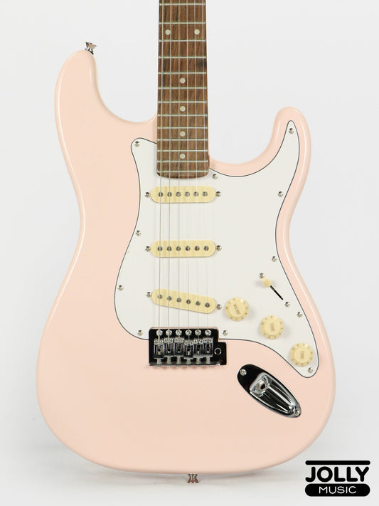 JCraft S-2 S-Style Electric Guitar - RW / Pink