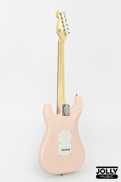 JCraft S-2 S-Style Electric Guitar - RW / Pink