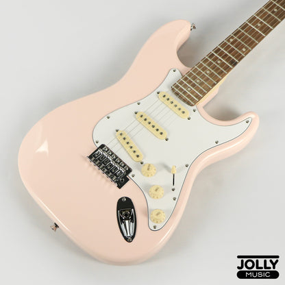 JCraft S-2 S-Style Electric Guitar - RW / Pink