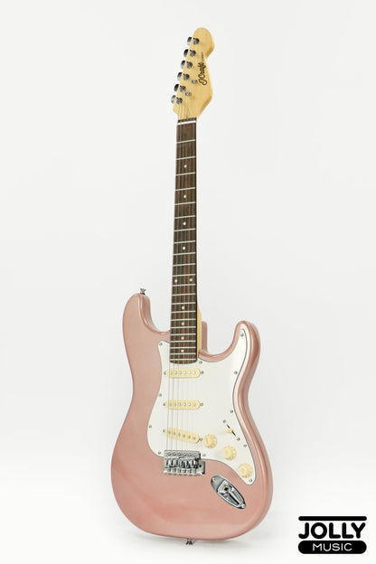 JCraft S-2 S-Style Electric Guitar - RW / Rose Gold