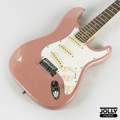 JCraft S-2 S-Style Electric Guitar - RW / Rose Gold