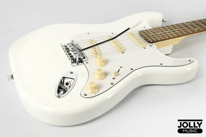 JCraft S-2 S-Style Electric Guitar - RW / White