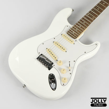 JCraft S-2 S-Style Electric Guitar - RW / White