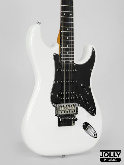 JCraft Modern Series S-3H FR24 HSS Double Locking Electric Guitar Wilkinson "Floyd" - Olympic White