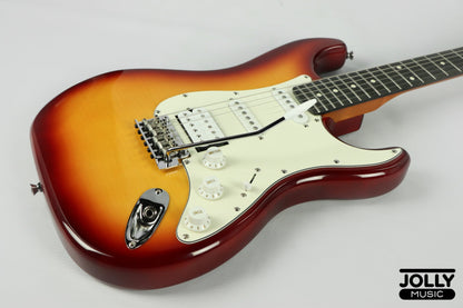 JCraft Modern Series S-3H HSS S-Style Electric Guitar Roasted Maple - Tobaco Sunburst Flamed