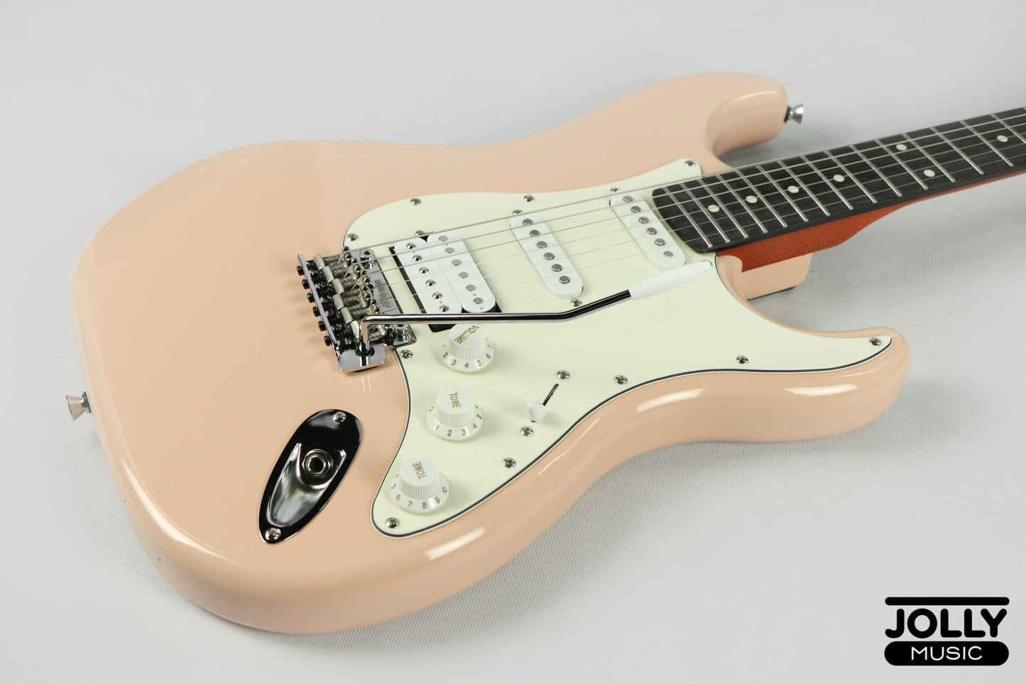 JCraft Modern Series S-3H HSS S-Style Electric Guitar Roasted Maple - Shell Pink