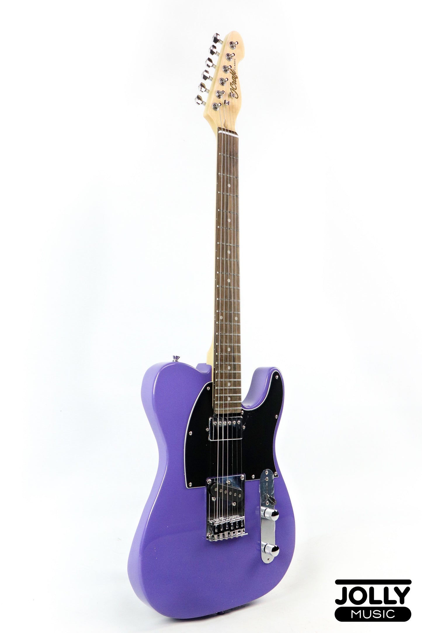 J-Craft T-2HC SH T-Style Electric Guitar with Gigbag - Purple