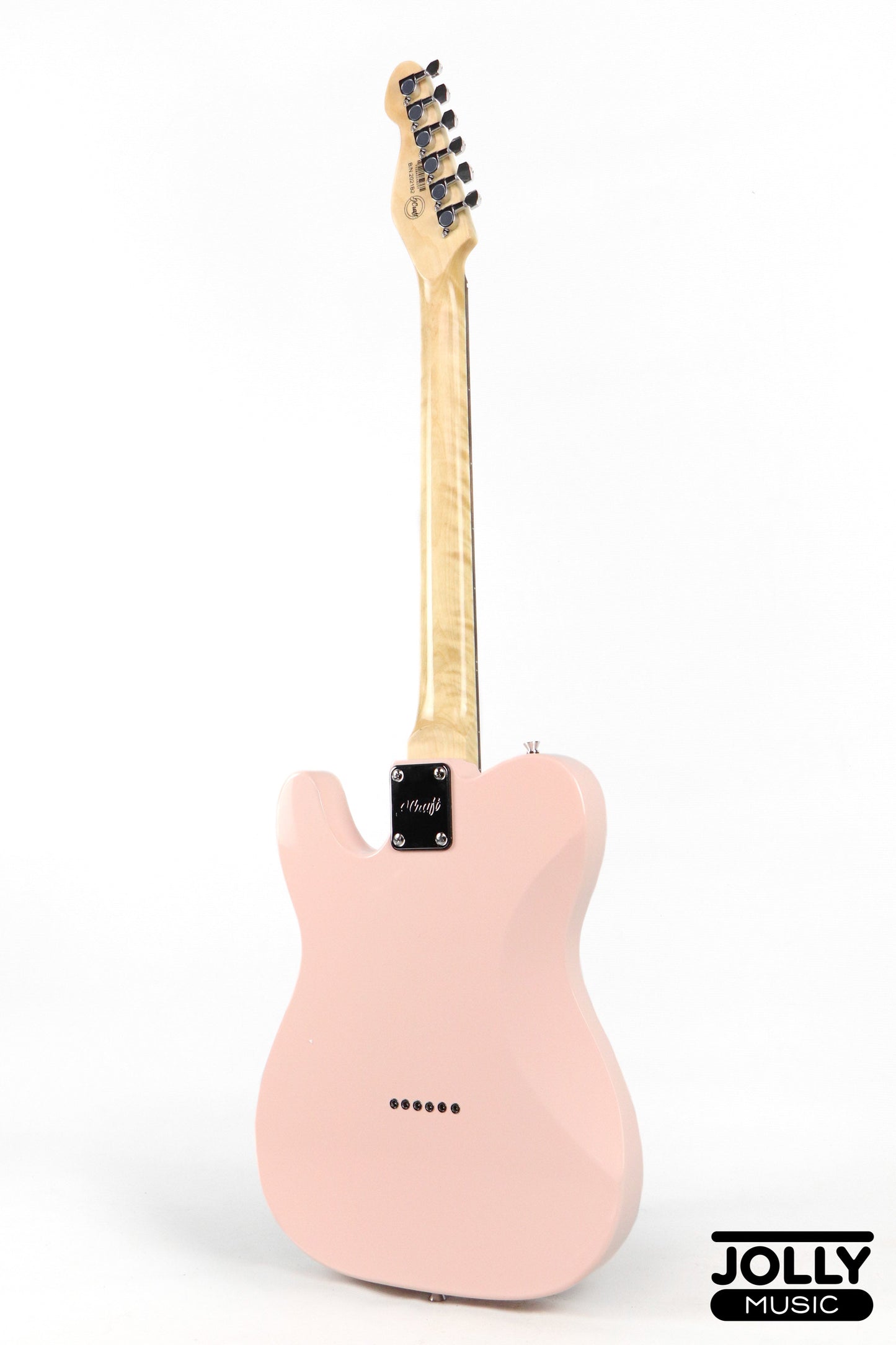 J-Craft T-2HC SH T-Style Electric Guitar with Gigbag - Shell Pink