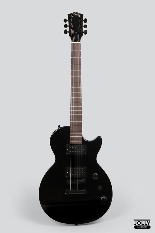 JCraft LPX-1 Single Cut Electric Guitar with Gigbag - Onyx