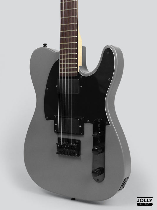 JCraft LTX-1 Double Humbucker Electric Guitar with Gigbag - Gunmetal