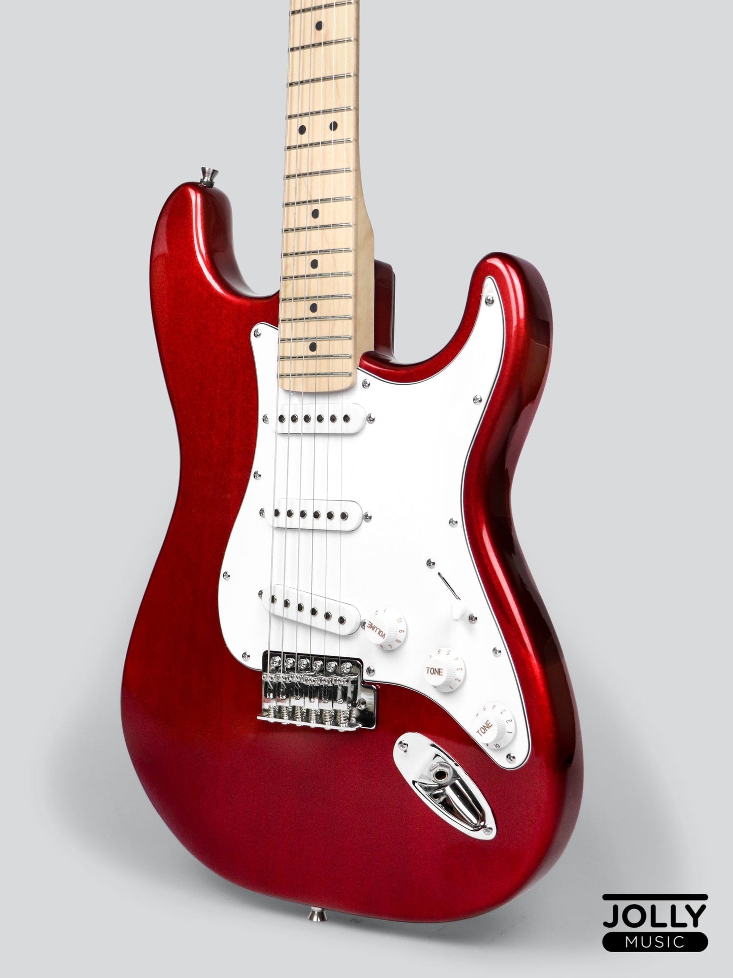 JCraft S-1 S-Style Electric Guitar with Gigbag - Metallic Red