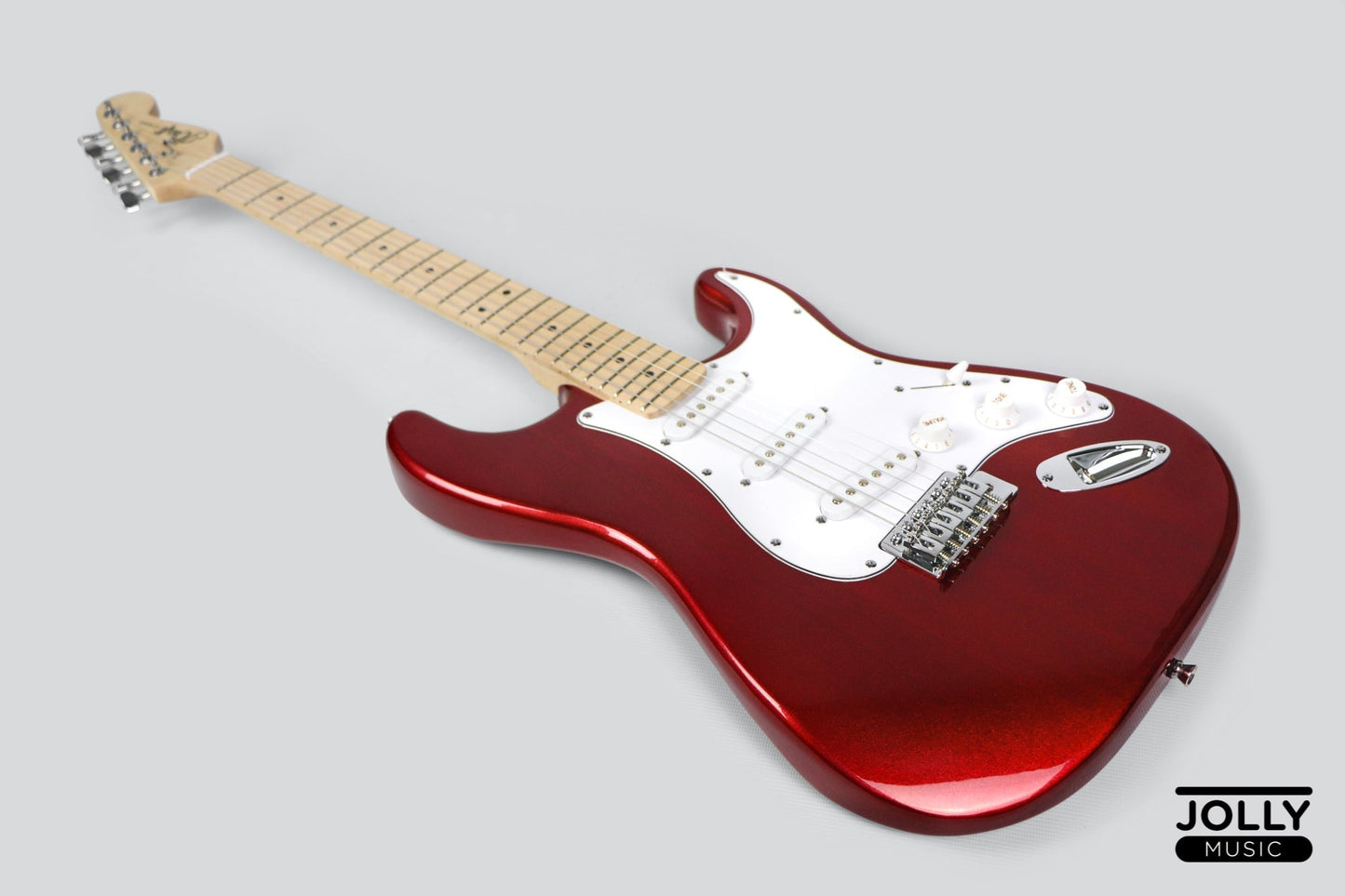 JCraft S-1 S-Style Electric Guitar with Gigbag - Metallic Red