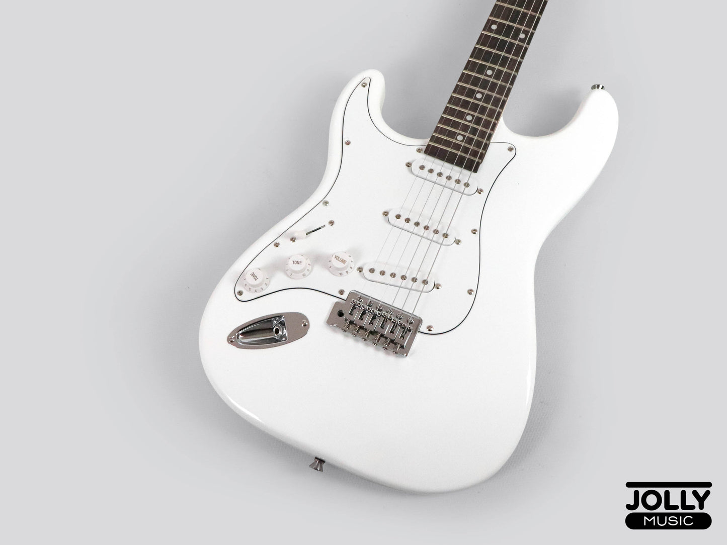 JCraft S-1 LEFT HAND S-Style Electric Guitar with Gigbag - White