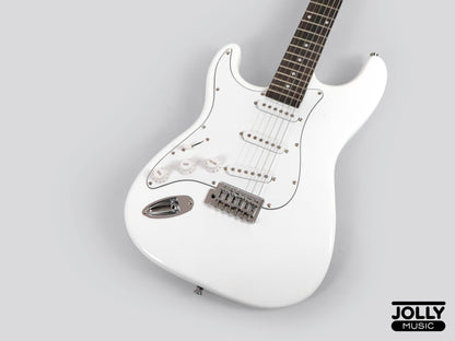 JCraft S-1 LEFT HAND S-Style Electric Guitar with Gigbag - White