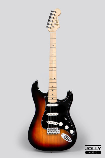 JCraft S-1 S-Style Electric Guitar with Gigbag - Sunburst